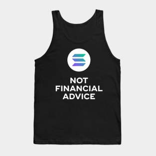 Solana. Not Finanacial Advice. Black Edition. Tank Top